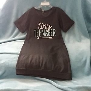 Girls dark gray dress never worn